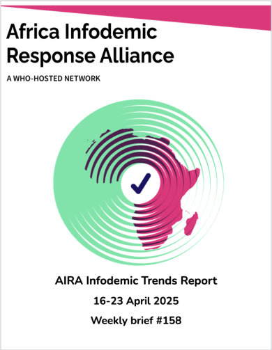 AIRA Infodemic Trends Report 16-23 April 2025